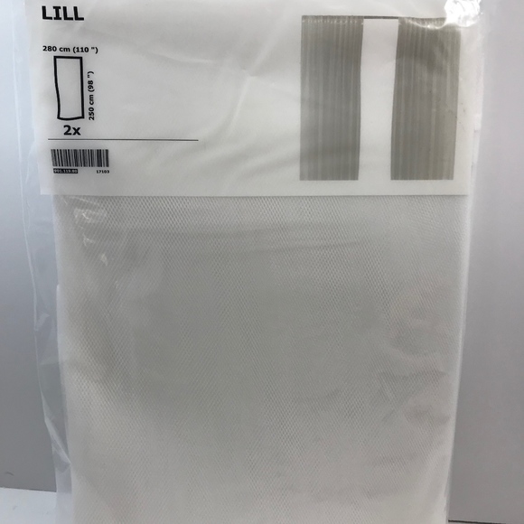 Ikea Accents Lill Curtains Sheer Net White 2 Panels Poshmark
